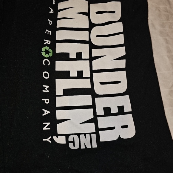 The Office. Men's Dunder Mifflin Black Drawstring Pajama Bottoms. Size M. M - Picture 3 of 5